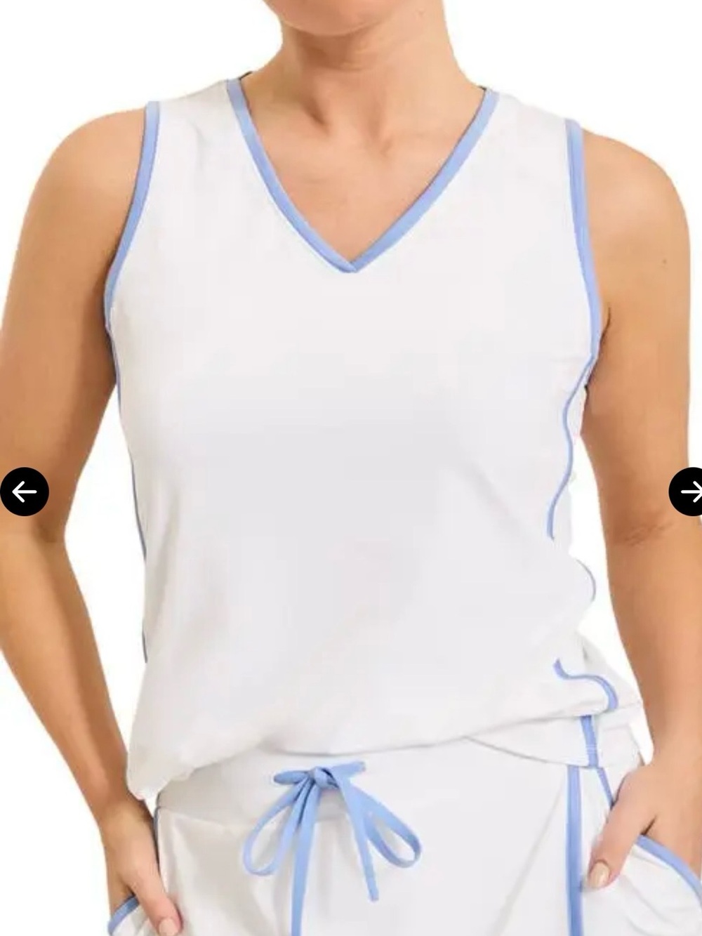 Tommy Bahama NWT Abby Jersey V-Neck Tank Top